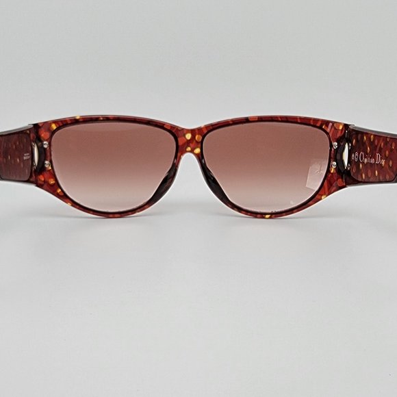 Christian Dior 2662A 30 Red Tortoise Gold Frame Brown Gradient Lens Sunglasses main image 8
